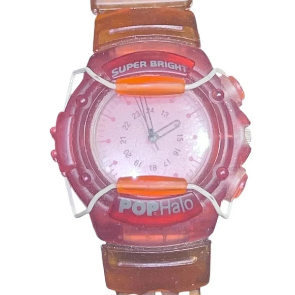PopHalo Xonex 1990's LED Strobe Unisex Adult Kids Plastic Rubber Watch - Picture 1 of 9